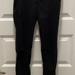 Vibrant  Stretch Denim Jeans Distressed High Rise Black 3 25 Leggings Jeggings Photo 0