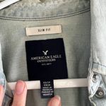 American Eagle Outfitters Slim Fit Button Down Long Sleeves Denim Shirt Photo 2