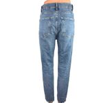 ZARA Blue Light Wash High Rise Stretch Slim Straight Denim Jeans Pants Size 4 Photo 2
