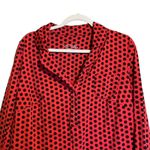 Cacique Sleepwear 14 16 Multicolor Red Black Polka Dot Sleep Shirt Cotton Pajama Photo 1