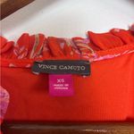 Vince Camuto  Orange Tiered Chiffon Balloon Sleeve Baby-doll Mini Dress Photo 7