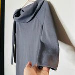 Stylestalker Grey Cowl Oversized Long Sleeve Short Mini Sweater Dress Size Small Photo 2
