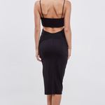 CALIstyle Slice Of Life Midi Dress In Black Photo 3