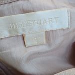Jill Stuart Tan Midi Pencil Skirt 100% Silk Size 2 Photo 2