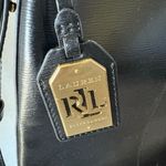 Ralph Lauren  Cowhide Black Leather Hobo shoulder Bag Double Strap Sleek Photo 4
