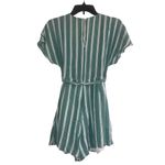 Pink Lily ✨ Striped Sage Sz Large Romper✨ Photo 6