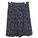 Banana Republic Speckled A-Line Skirt Navy Blue & White Print Versatile Size 2 Photo 2