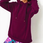 Lilly Pulitzer Hammons Hoodie Womens Medium Purple Long Sleeve Pullover Pocket Photo 0