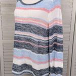 Torrid Open Knit Summer Weight Sweater with Cinch Bottom Multi Stripe-1X Photo 1