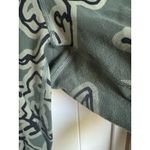 New Balance  Womens Leggings Sz L Olive Green Black‎ Floral Print Thick Photo 5