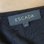 Escada Black Embroidered Embellished Blouse Size L Photo 5