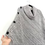 Steve Madden  Oversized Cowl-Neck Sweater Knit Poncho Photo 5