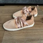 EXPRESS  Blush Pink Lace Tie Slip On Sneakers Size: 7‎ Photo 1