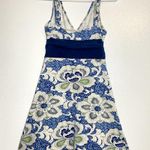 Patagonia  Margot Dress Mini Sleeveless Floral Pattern Mejdool Deep Space Blue XS Photo 4