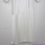 Eloquii NEW White Satin Maxi long sleeves Dress, 18 Photo 4
