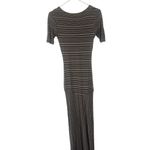 Heather Women's Size Small Tall Black Brown Earth Tones Viscose Modal Maxi Dress Photo 4