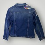 Vintage Y2K Embroidered Butterfly Denim‎ Jacket Size Large Blue Photo 8