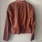 Brown Leather Jacket Size L Photo 1