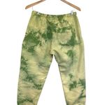 Chinatown Market Tie Dye Sweatpants With Hawaiian Flowers Green/ Yellow Small Photo 5