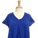 Soft Surroundings  Cotton Gauze Lightweight Shift Dress Pockets Blue size Medium Photo 1