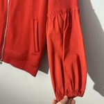 Athleta On My Way Triumph Hoodie in Rust Full Zip Balloon Sleeve Jacket Size S Photo 4