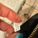 Coach Black Crossgrain Leather Wristlet Photo 9