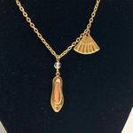 Vintage Gold Ballet Pendant Chain Necklace Photo 6