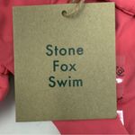 Stone Fox Swim Bijou Strappy Thong Bikini Bottom Sunset Pink High Cut Size XL Photo 6