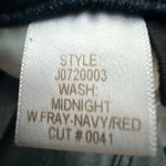 Veronica Beard  WOMENS Carolyn 10”BABY BOOT 28  Navy Flare Jeans with Red Stripe Photo 13