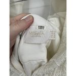 Misha Natasha Mini Dress Women 6‎ Ivory Sparkly Glam Feminine Cocktail Open Back Photo 2