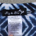 Fig & Blu Sleeveless Tie Dye Tunic Top | Tie Dye Sleeveless Shirt Blue Size L Photo 7