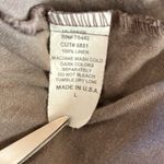 Allen Allen Brown Linen Tiered Midi Skirt Womens Size Large Lagenlook Minimalist Photo 3