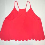 ASTR  Scalloped Drape Back Salmon‎ Tank Large EUC Photo 4