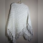 Aerie Cable Knit Fringe Poncho OS Photo 7