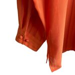Liz Baker  Women Tunic‎ Top 22W Orange Button Up Career Workwear Modern Flowy Photo 7