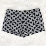 J.Crew  NWT Black and White Geometric Print Shorts Photo 0