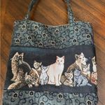 Source Unknown Cat Victorian‎ Kitten Kitty Needle Point Tote Handbag Carry All Photo 1