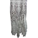 Bronx and Banco NEW NWOT Tiffany Blanc Lace Midi Dress In White Photo 4