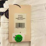 NYDJ  CARROT LEG ANKLE OPTIC WHITE SZ 2 NWT Jeans Photo 6
