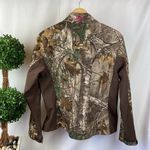 Realtree  Brown Camouflage Long Sleeve Zip Up Athletic Outdoor Jacket L Photo 1