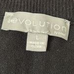 Evolution by Cyrus Black Sleeveless Sweater Top with White Trim Size L Size L Photo 1
