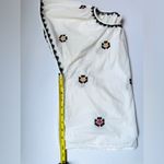 Madewell Floral Embroidered White Blouse Top Womens Flutter Cap Sleeve Sz Small Photo 7