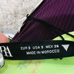 ZARA SATIN GREEN FLORAL MINI DRESS Photo 9