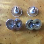 Natural White Buffalo Sterling Silver Snake Earrings Photo 4