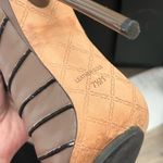 L.A.M.B. Gwen Stafani Tan Brown Leather Knee High Stiletto Boots 7.5 Photo 7