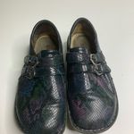 Alegria ‎ Alli leather clog comfort shoes embossed colorful size 38 Photo 2