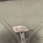Brandy Melville  Sage Green Cropped Zip-Up Hoodie Photo 3