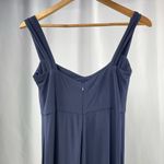 Amsale Cowl Neck Sleeveless Maxi Dress in Navy Size‎ 6 Blue Photo 6