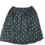 Ann Taylor Sequined Tulle Midi Skirt Black/Gray Silver Size M Party Cocktail Photo 9