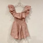NWT By Egreis Smocked Romper Size Small Pink Photo 5